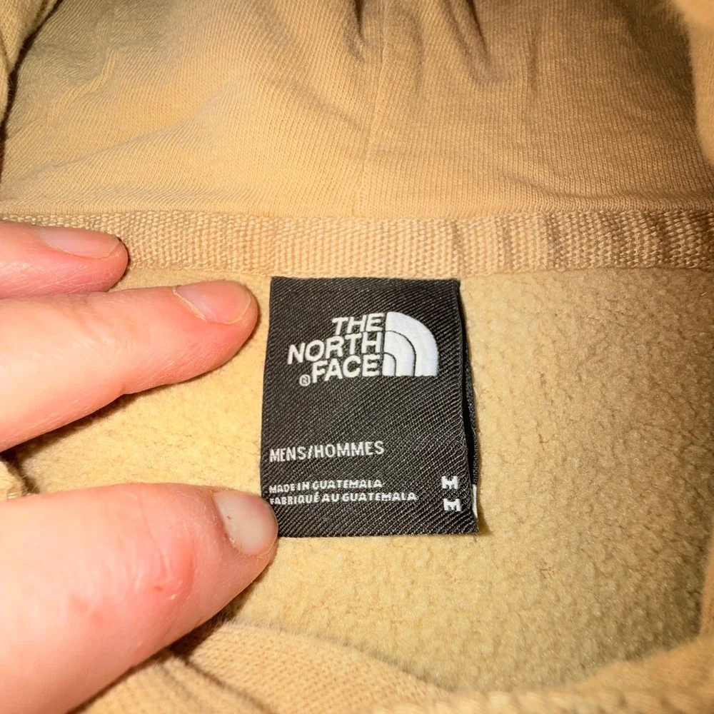 The‎ North Face Hoodie Mens M Yellow Good Pullover Logo Sweatshirt